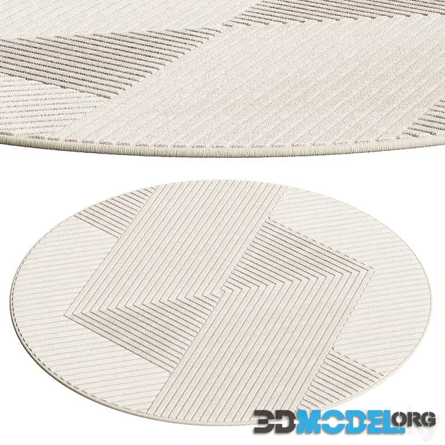 Round Rug Mars by Benuta