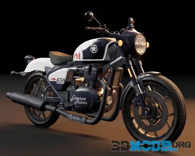 Royal Enfield Shotgun 650 Low-poly (PBR)