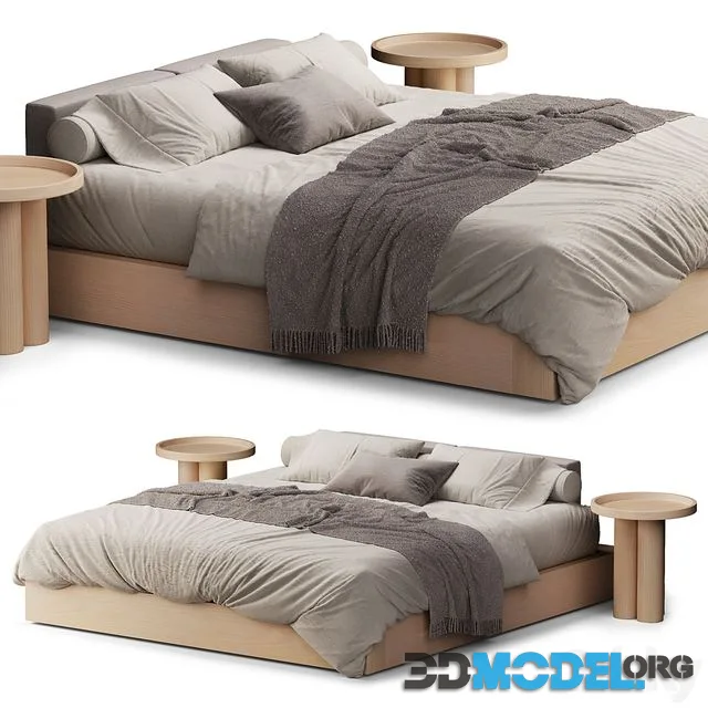 Scandinavian Style Bed 01