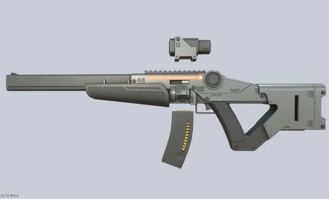 Sci fi elite rifle 1 (PBR)