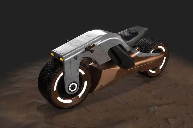 Sci-fi Motorbike LowPoly (PBR)