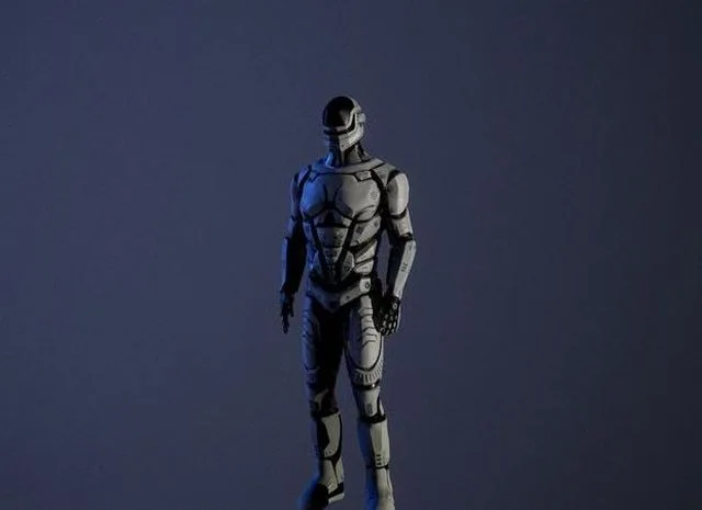 Sci-Fi Rigged Game Ready Character Low-poly (PBR)