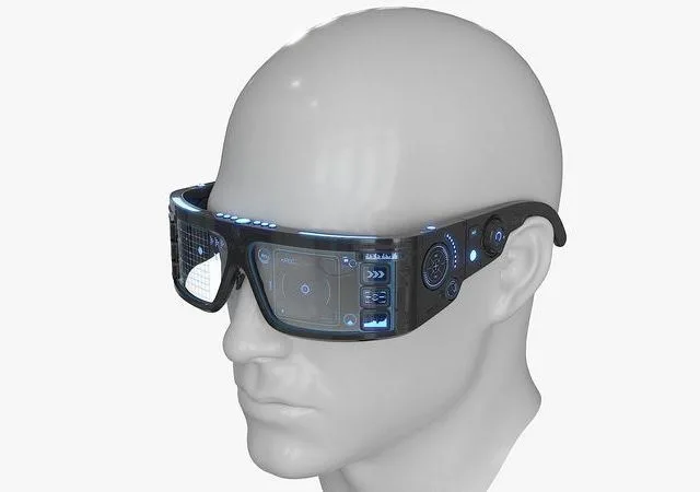 Sci Fi Smart Glasses Low-poly (PBR)