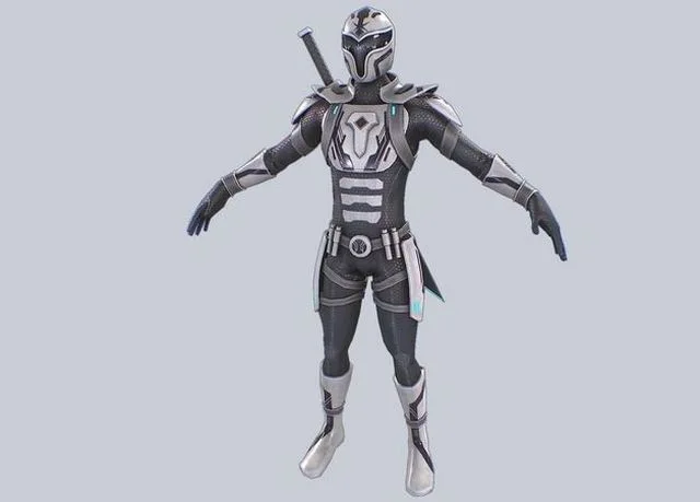 Scifi character Low-poly (PBR)