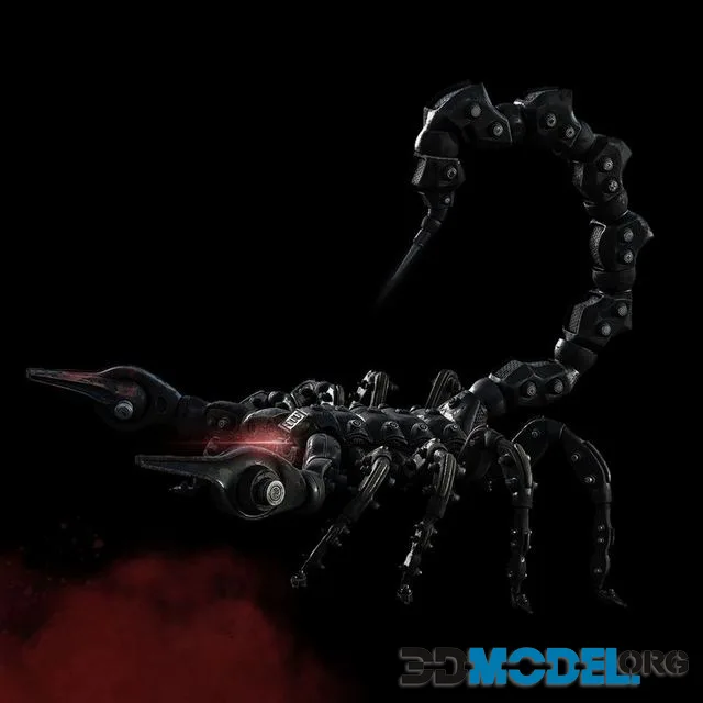 Scorpion Robot Low-poly (PBR)