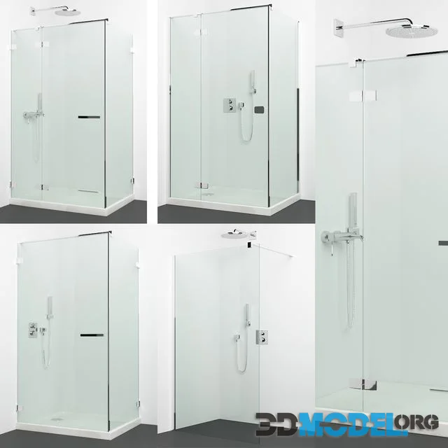 Set of shower cabins Radaway + Grohe