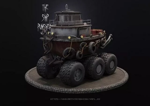 Ship Punisher Low-poly (PBR)