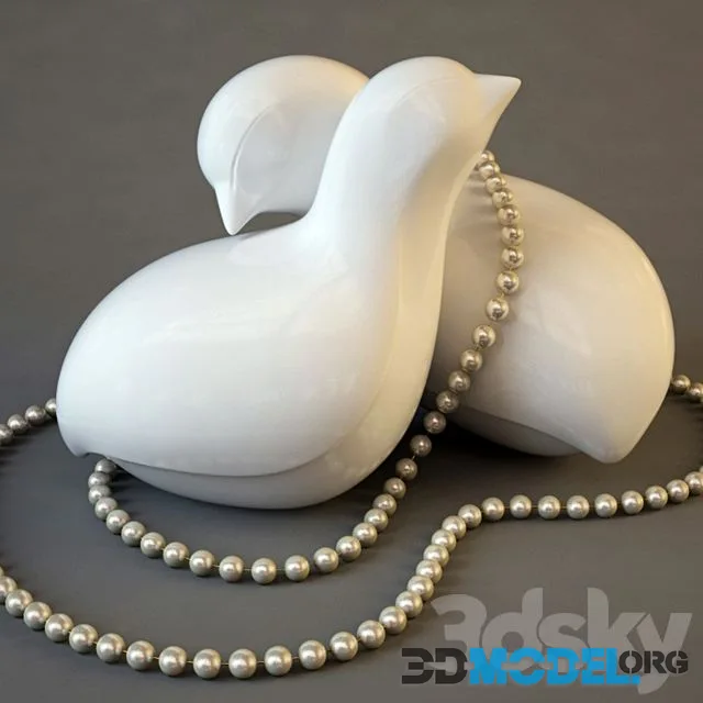 the Dove with beads