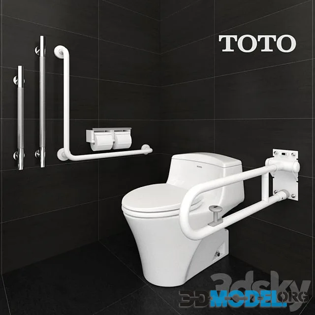 TOTO TOILETS CW923SGUR AND ACCESSIBLE EQUIPMENT