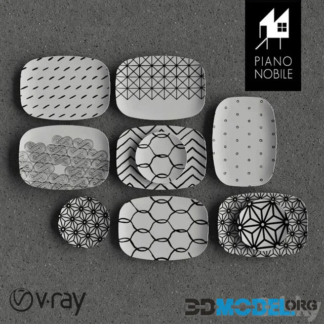 Trays plates by Studio Piano nobile