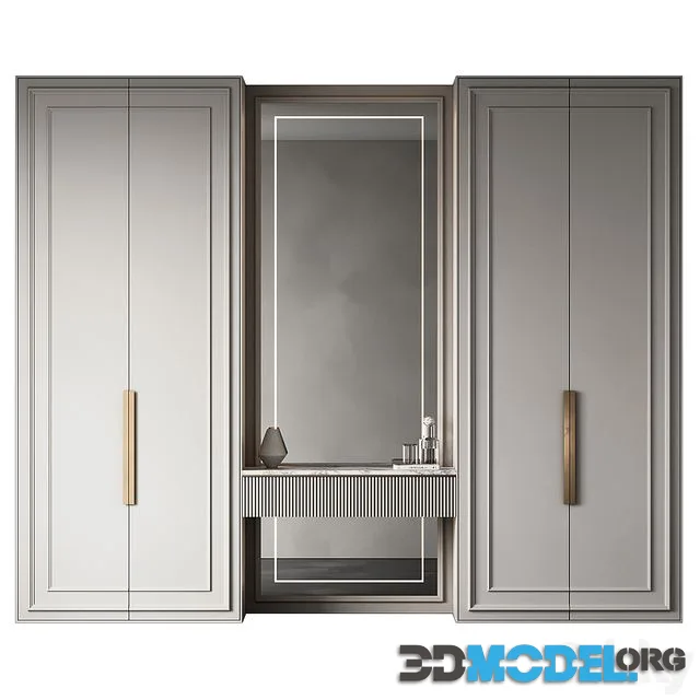Wardrobe 19 with mirror