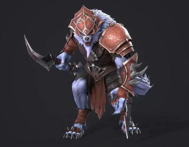 Werewolf Assassin Low-poly (PBR)