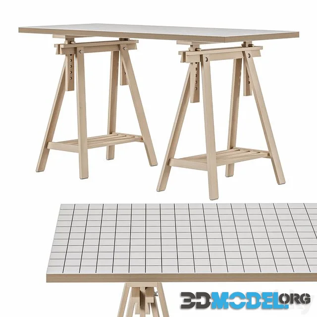 Working table IKEA MALSKYTT  MITTBACK  LAGKAPTEN