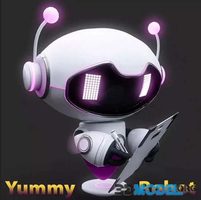 Yummy Robot Low-poly (PBR)