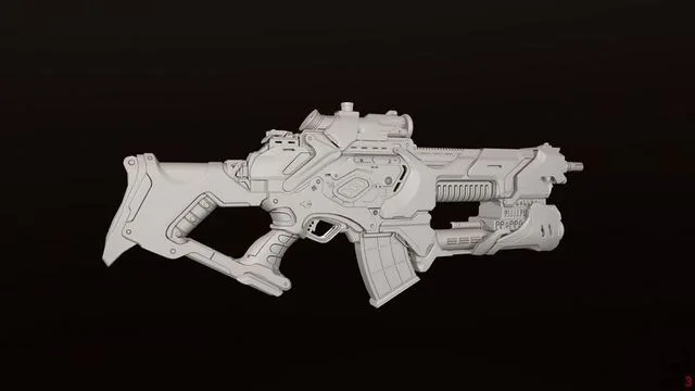 Zerstorer star wars ship in space Low-poly (PBR)
