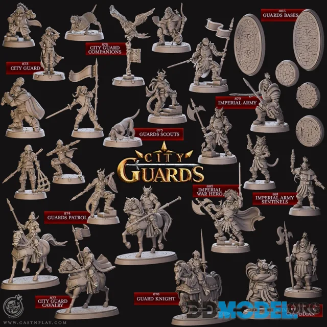 Cast n Play - City Guards – Printable