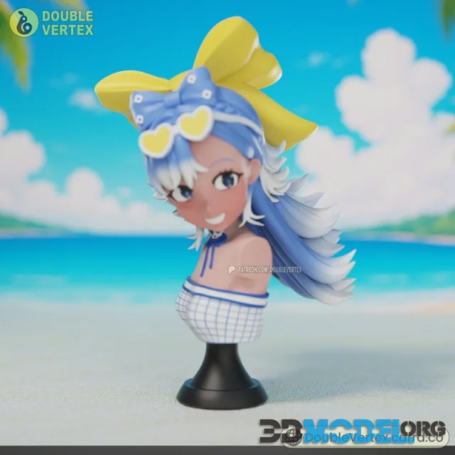Kobo Kanaeru Summer Outfit - HololiveID Bust Figure by Double Vertex – Printable