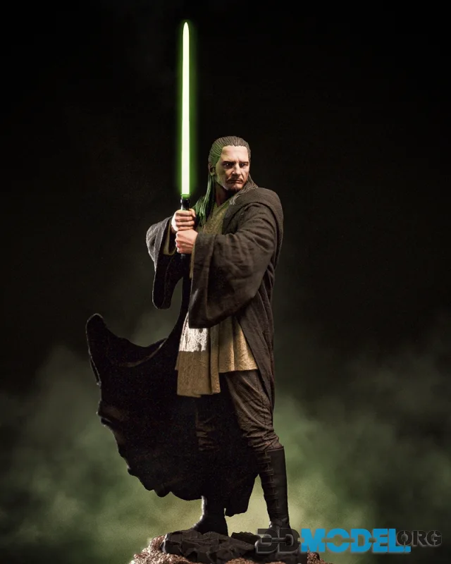 CA 3D Studios - Qui-Gon Jinn – Printable