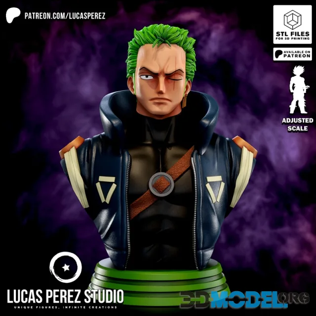 Lucas Perez - Zoro Bust – Printable