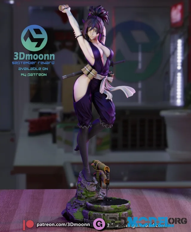 3Dmoonn - Yuzuriha – Hell’s Paradise – Printable