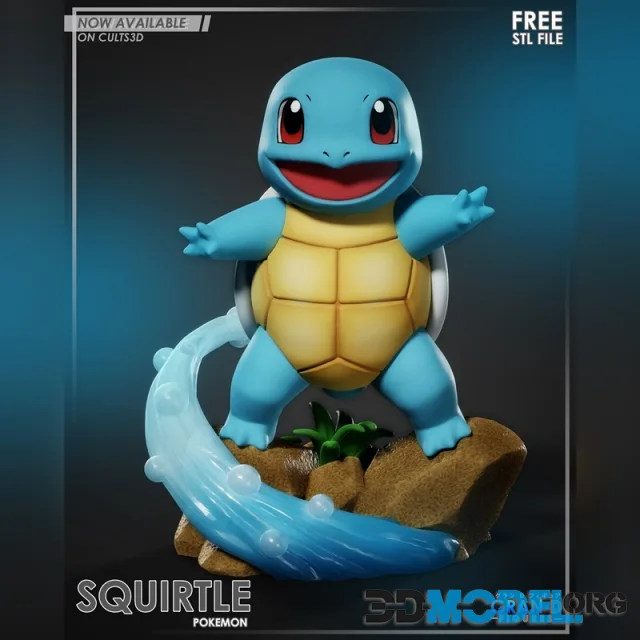 Gran D. Figures - Squirtle - Pokemon – Printable