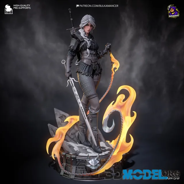 Bulkamancer Sculpts - Ciri Wither 4 – Printable