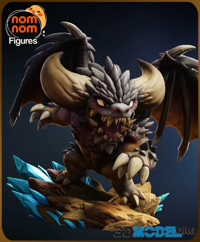 Nomnom Figures - Chibi Nergigante - Monster Hunter World – Printable