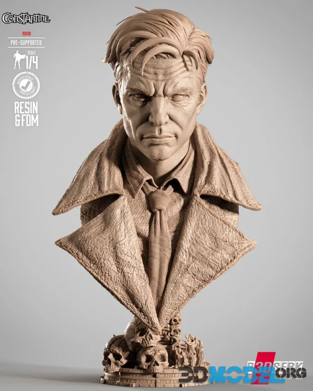 B3DSERK - Constantine Portrait Bust – Printable