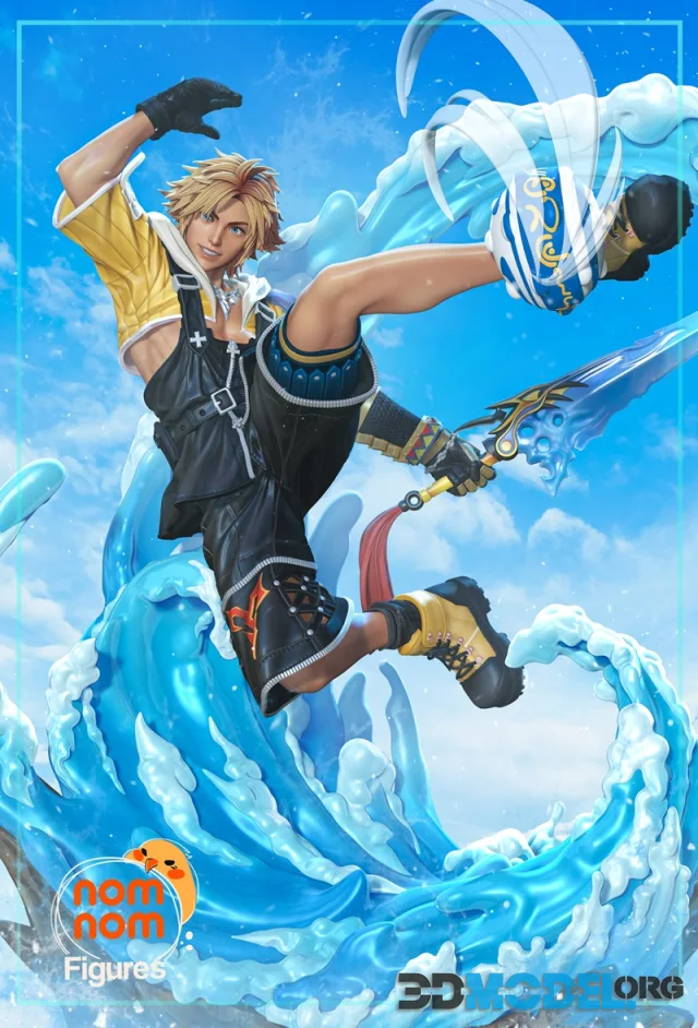 Nomnom Figures - Tidus - Final Fantasy X – Printable
