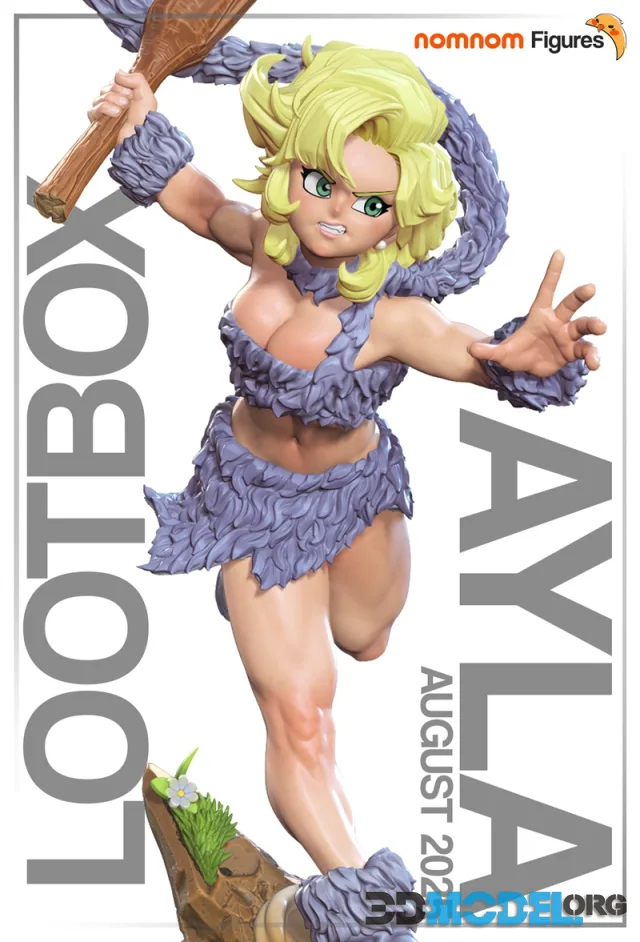 Nomnom Figures - Ayla - Chrono Trigger – Printable