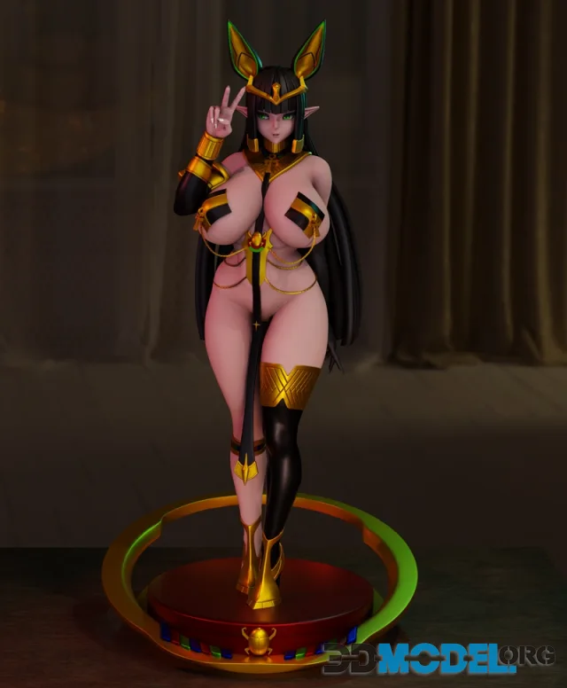3DMomoji - Sekhmet of Death – Last Origin – Printable