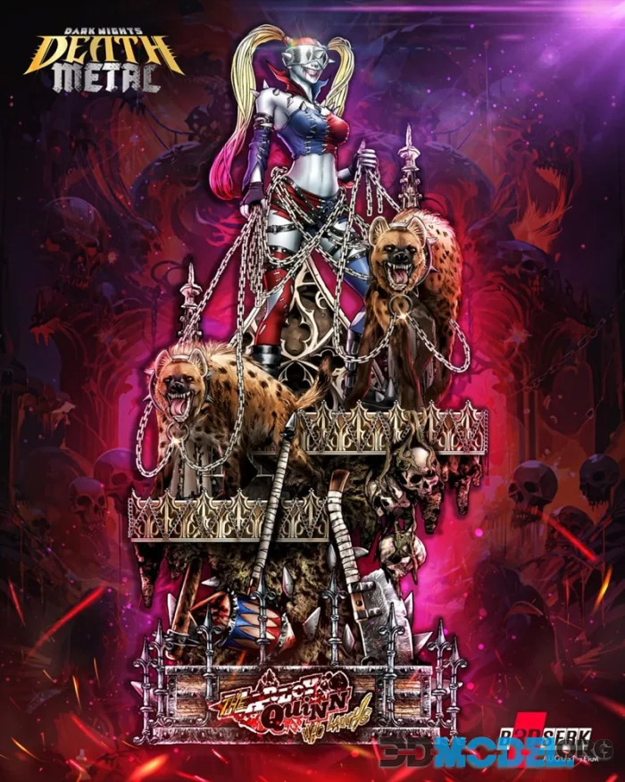 B3DSERK - Harley Quinn Who Laughts Sculpture – Printable
