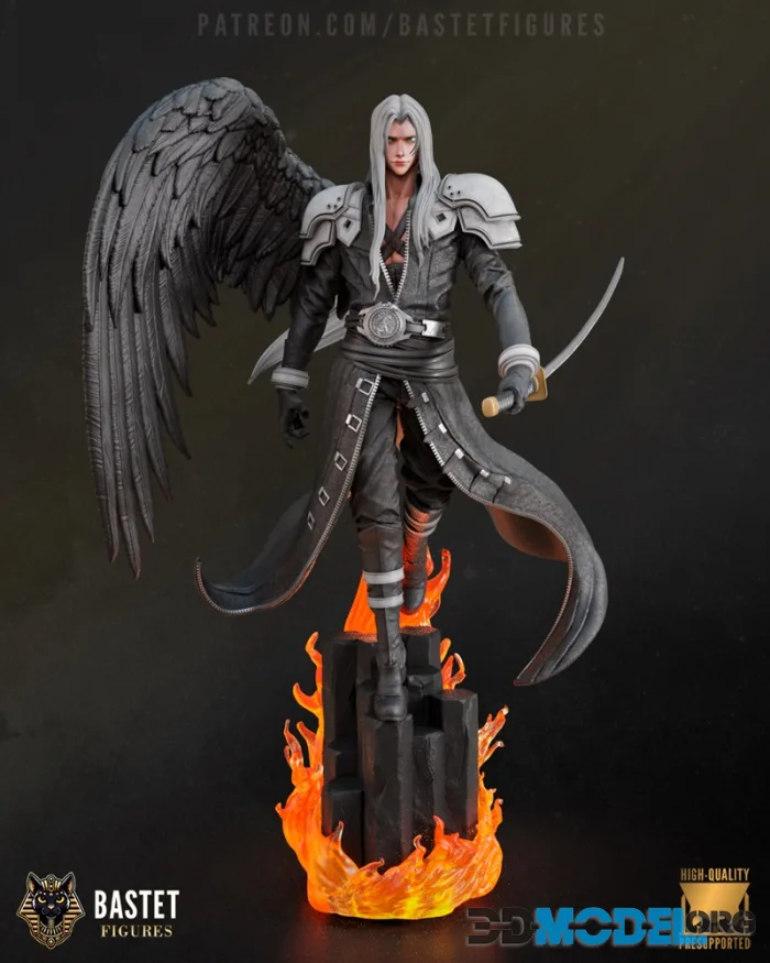 Bastet Figures - Sephiroth - Final Fantasy – Printable