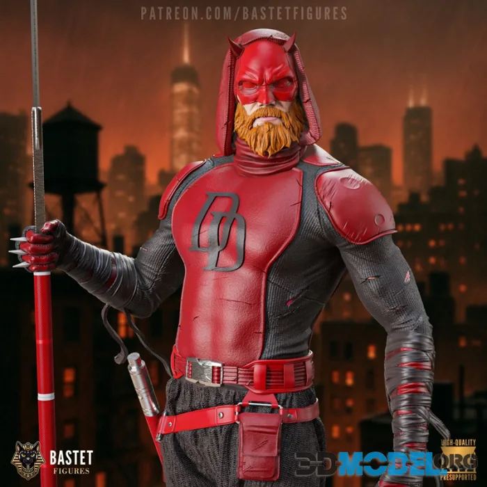 Bastet Figures - Daredevil + Bust + Keychan – Printable