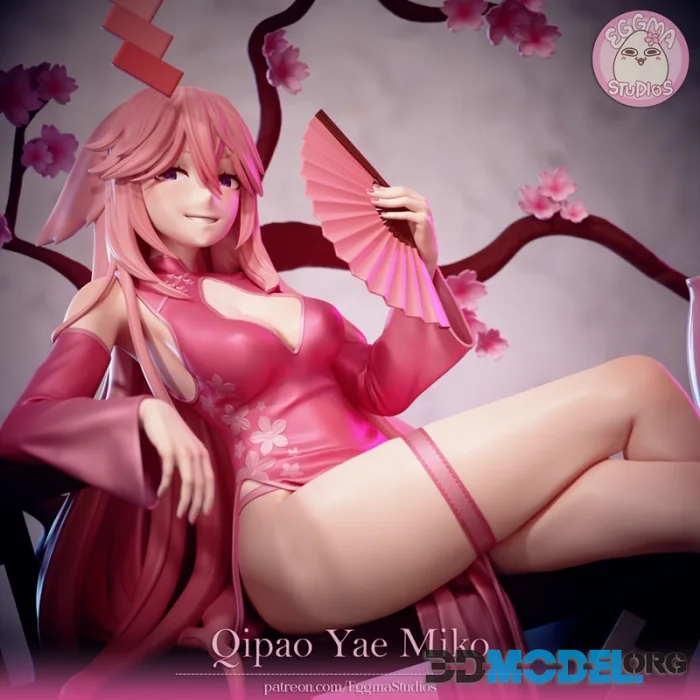 EggmaStudios - Qipao Yae Miko - Genshin Impact – Printable