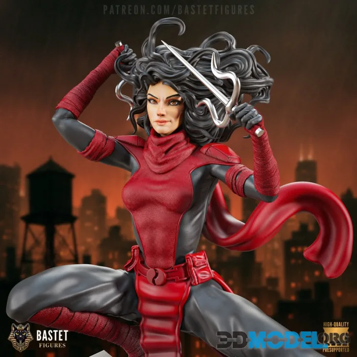 Bastet Figures - Elektra - Marvel Comics – Printable