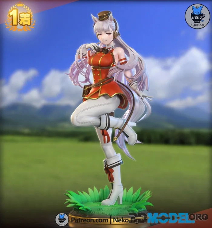 Neko Figurines - Goldship - Uma Musume – Printable