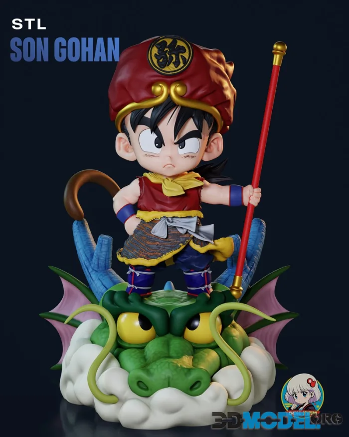 Chibi Station - Kid Gohan - Dragon Ball – Printable