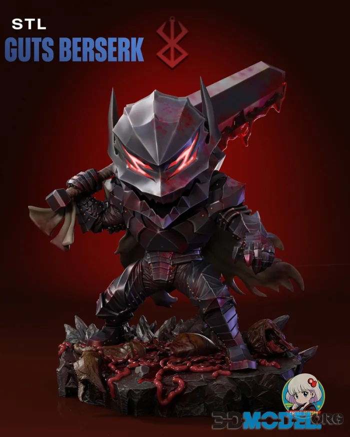 Chibi Station - Guts - Berserk – Printable