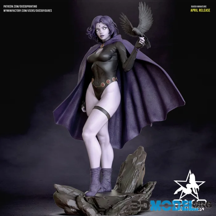 OXO3D - Raven - DC Comics – Printable