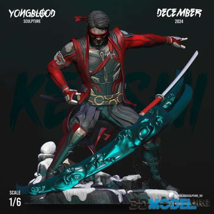Yongblood Sculpture - Kenshi – Printable