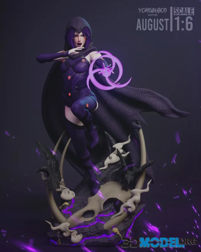 Yongblood Sculpture - Raven - DC Comics – Printable