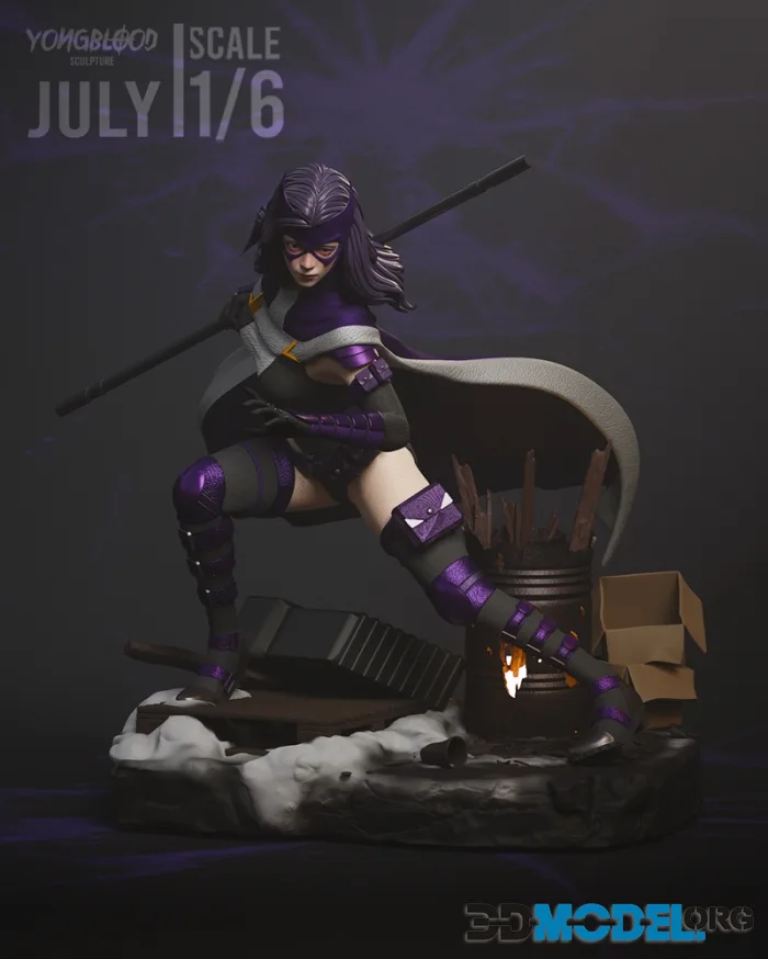Yongblood Sculpture - Huntress - DC Comics – Printable