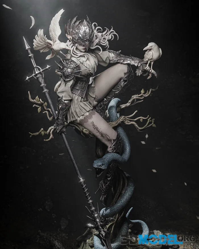 CA 3D Studios - Crow Girl – Printable