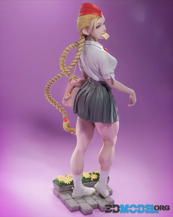 CA 3D Studios - Cammy White Schoolgirl - Street Fighter – Printable