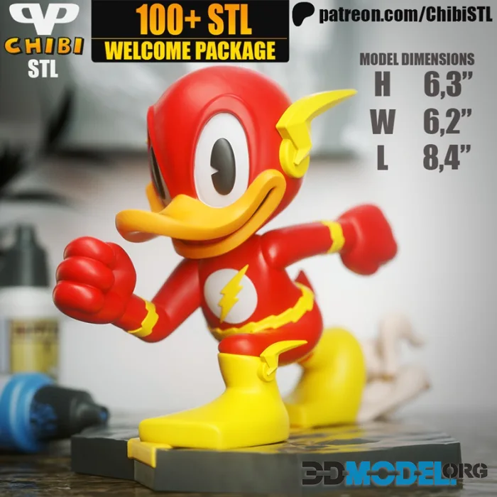 Flash Duck Chibi – Printable