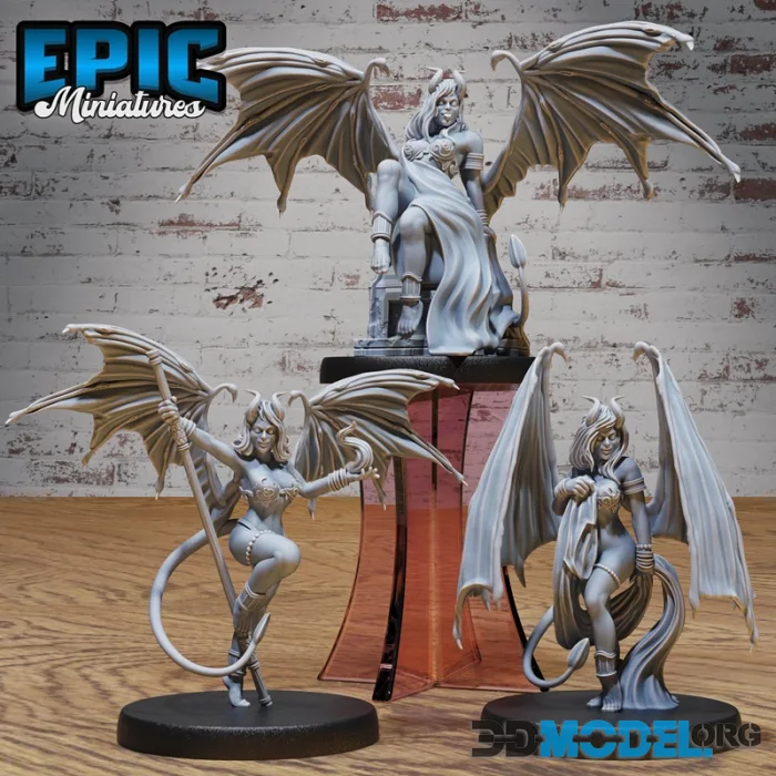 Epic Miniatures - Succubus Demon Set – Printable