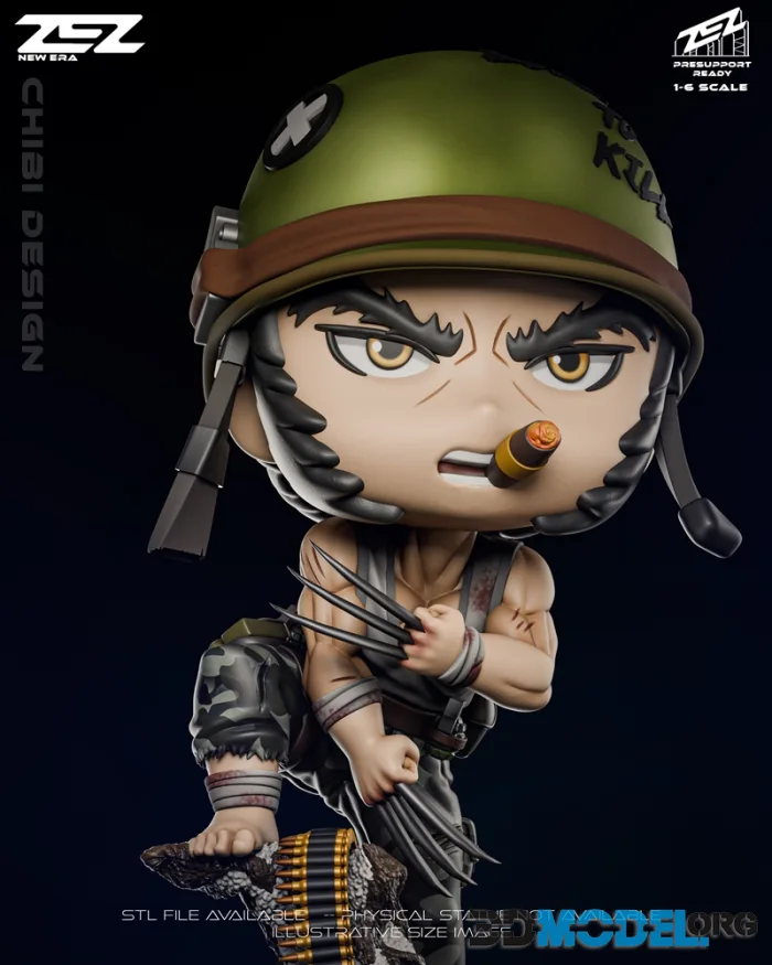 ZEZ Studio - Chibi Wolverine – Printable