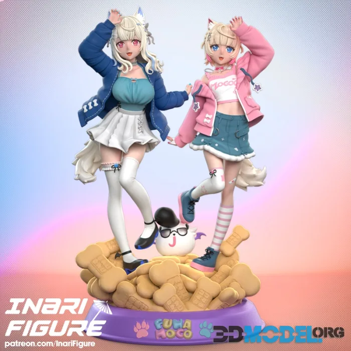 Inari Figure - Fuwamoco - Hololive – Printable
