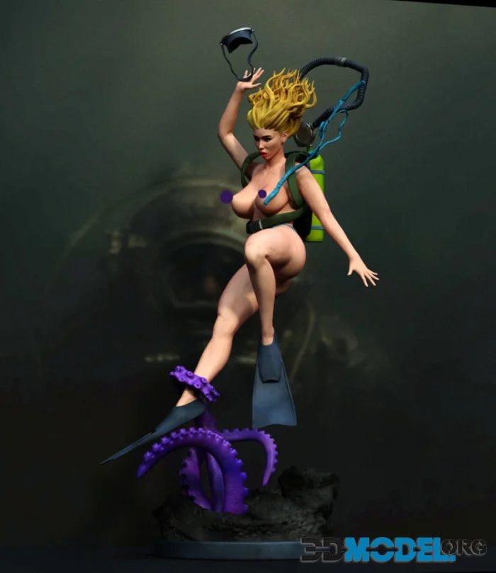 Exclusive - Female scuba – Printable